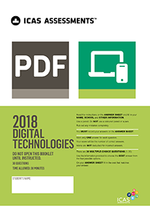 2018 ICAS Past Paper - Digital Technologies New Zealand